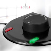 NETTA 700W Deep Fill Waffle Maker – Adjustable Temperature Control, Non-Stick Coating, Belgian & American Style Round Iron